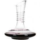 Vooraanzicht decanter Milano met rode wijn