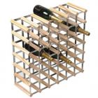 Blank houten wijnrek voor 42 flessen kopen? - wijn verzamelen - wijn opbergen - rode wijn - witte wijn - rose - champagne - kelder | Wijnklimaatkast.nl