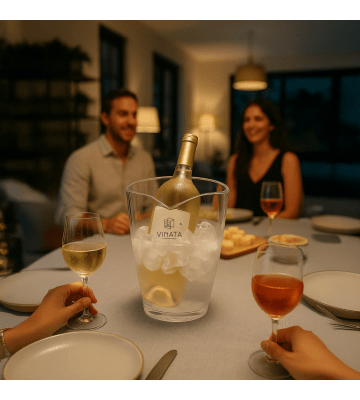 Vinata Liera wijnkoeler - transparant - 3.5 L