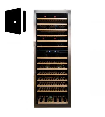 RVS deur wijnklimaatkast