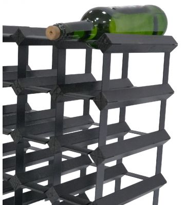 Vinata Trigno wijnrek - zwart - 120 flessen