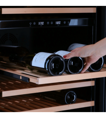 Vinata Presanella wijnklimaatkast - glazen deur met RVS rand - 150 flessen