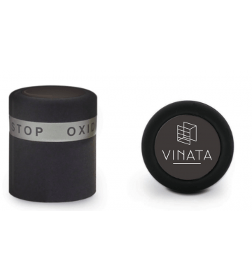 Vinata Pulltex AntiOX wijnstopper - zwart
