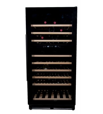 Vinata Wijnklimaatkast Premium met vol glazen deur - 110 Flessen