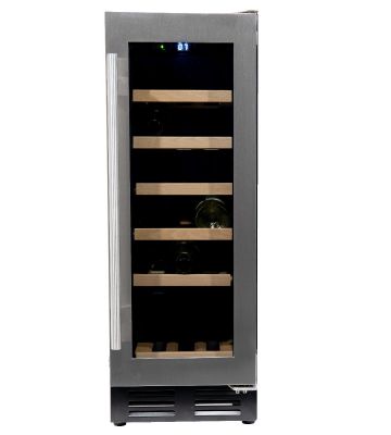 Wijnklimaatkast Premium met rvs glazen deur - 18 flessen | Wijnklimaatkast.nl - wijnkast - witte wijn - rode wijn - wijnkoeler - wijn koeler - wijn bewaren - wijn opbergen - wijnrekken - wijn rekken