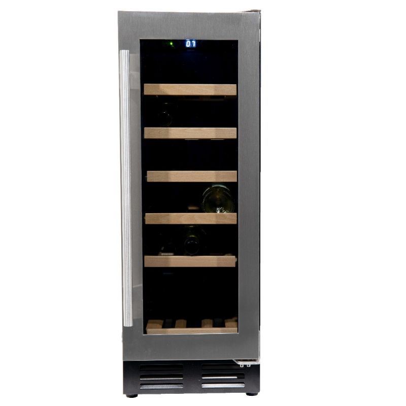 Vinata Tenibres wijnkoelkast - glazen deur met RVS rand - 18 flessen