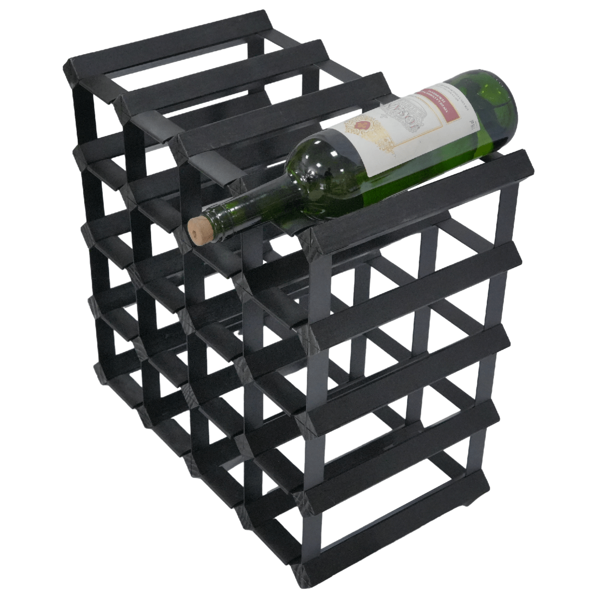 Vinata Savena wijnrek - zwart - 20 flessen