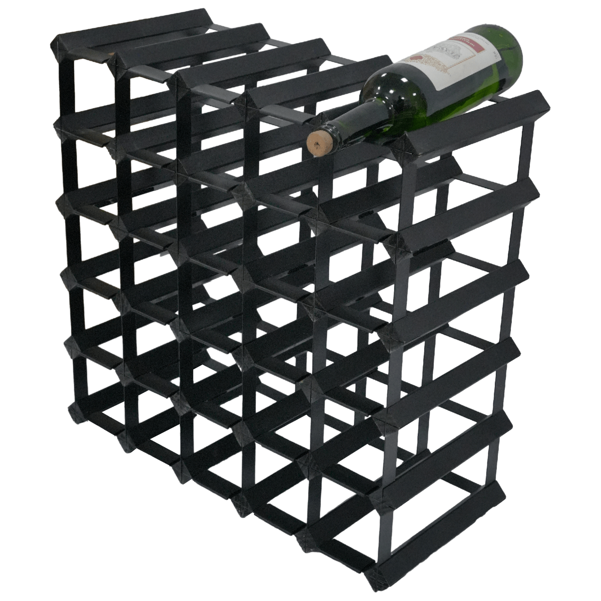 Vinata Marano wijnrek - zwart - 30 flessen