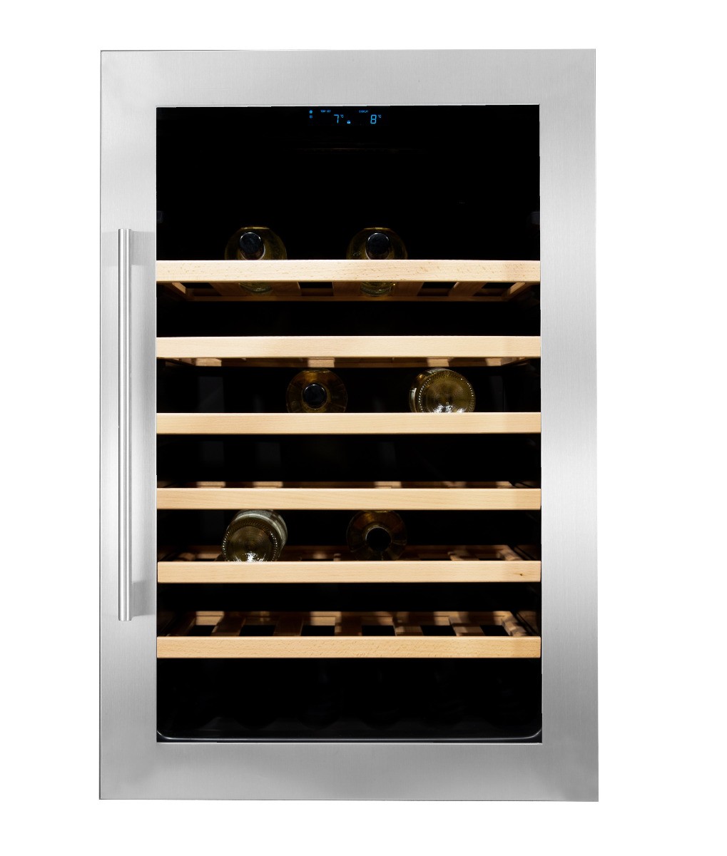 Vinata Wijnklimaatkast Premium met RVS glazen deur - 48 Flessen