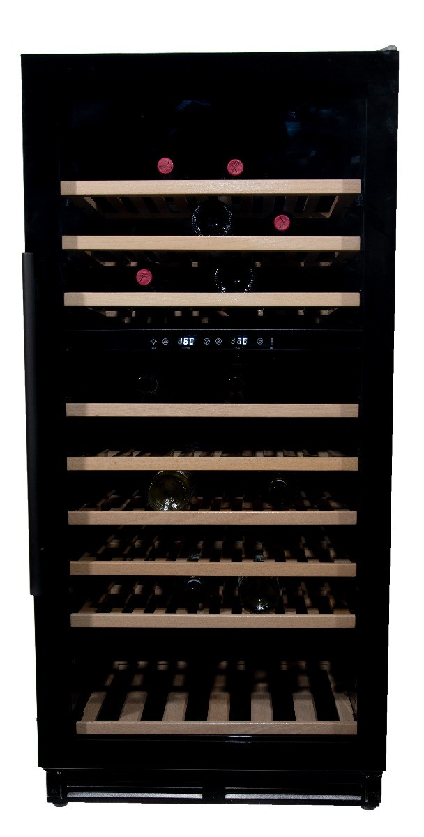 Vinata Wijnklimaatkast Premium met vol glazen deur - 110 Flessen
