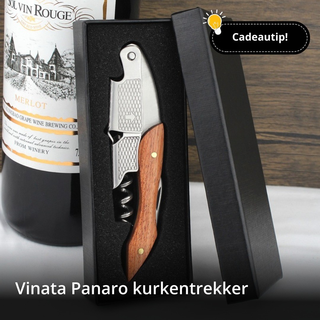 Cadeautip Vinata Panaro kurkentrekker - Wijnklimaatkast.nl